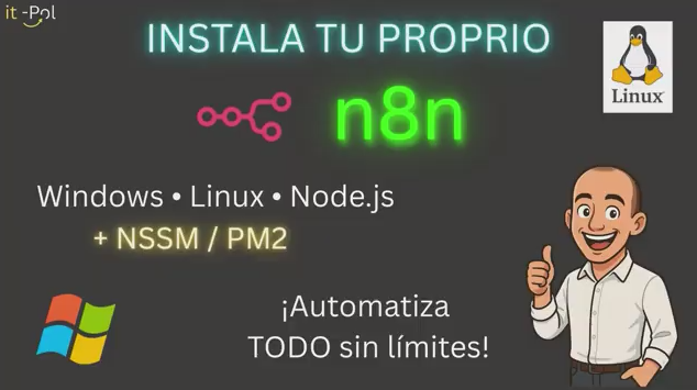 Instala n8n en Windows y Linux