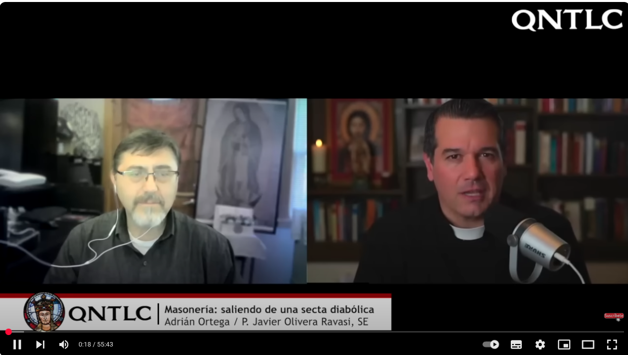 MASONERÍA y SATANISMO. Conversando con ex masón. P. Javier Olivera Ravasi, SE