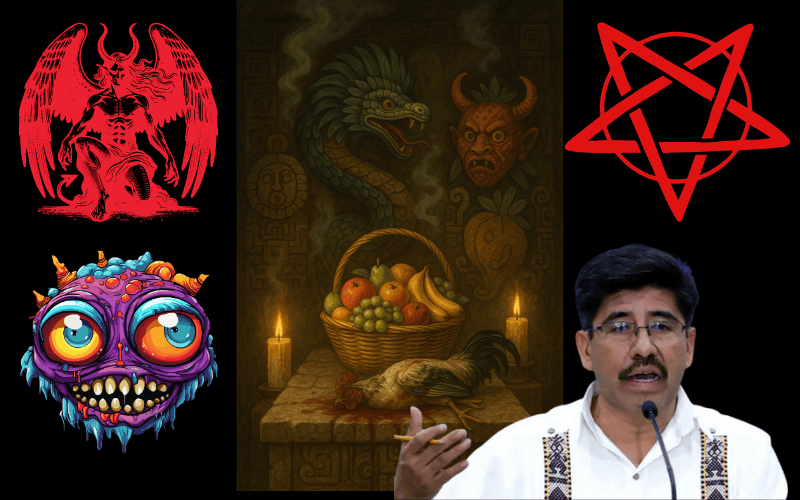 Miniatura de 🧑‍⚖️ La Corte al servicio de la brujería 🧑‍⚖️:  🧙 ministros ofrecen frutas a demonios 👺